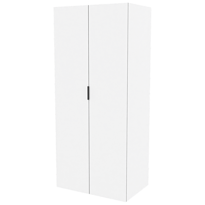 Lugna 2048 x 900 x 580mm White Double Hanging 2 Door Storage Cabinet - White