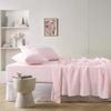 Vintage Design Homewares Super King Blush  French Linen Sheet Set