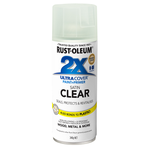 Rust-Oleum 298g Clear Satin 2X Ultra Cover Spray Paint