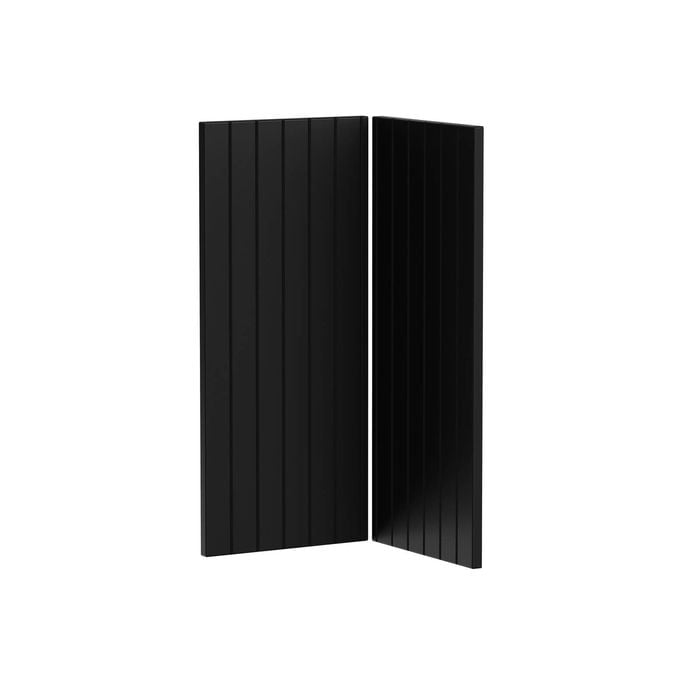 Kaboodle Black Olive V-Groove Corner Base Cabinet Doors - 2 Pack