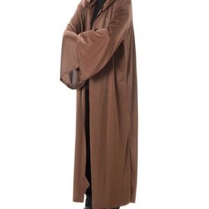 Hooded Boys Brown Jedi Costume Robe - One Size