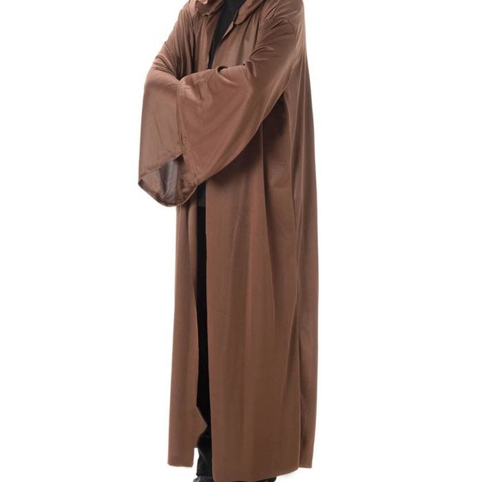 Hooded Boys Brown Jedi Costume Robe - One Size