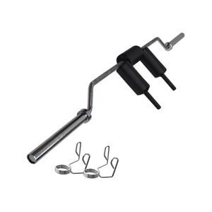 220Cm - 22Kg Olympic Safety Squat Shrugs Barbell Bar - 2 Free Spring Collars