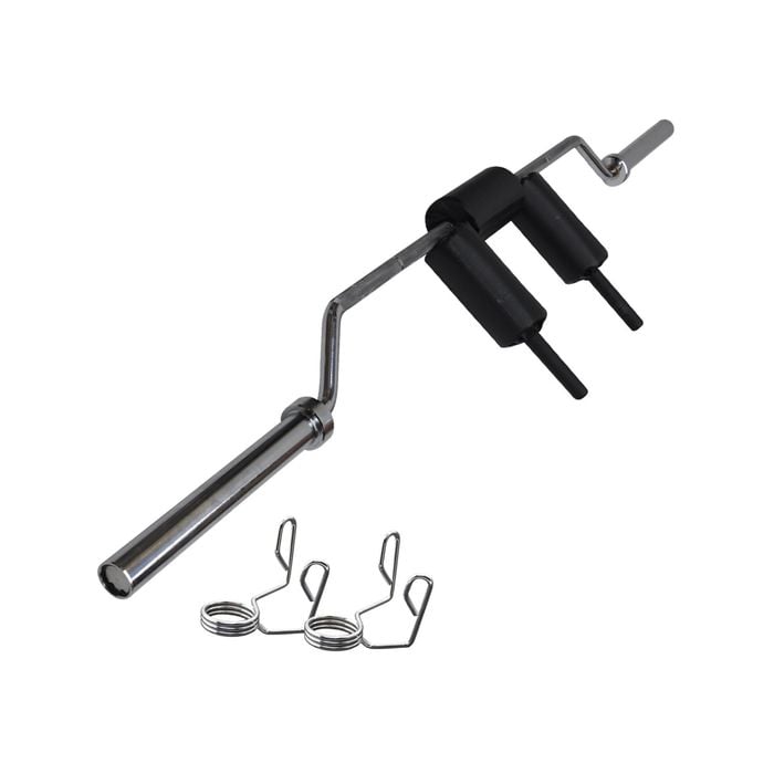 220Cm - 22Kg Olympic Safety Squat Shrugs Barbell Bar - 2 Free Spring Collars