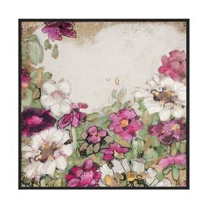 Artey | Garden Gate - Framed Canvas - Black Frame - 64 x 64cm
