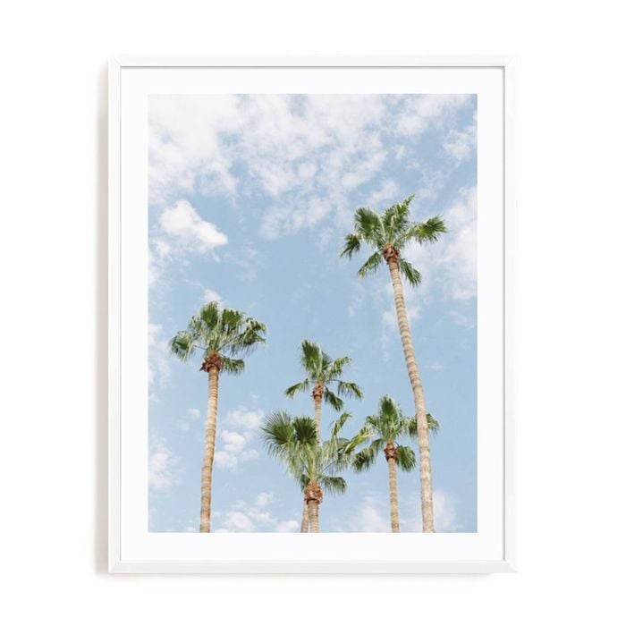 Artey | Palms - Framed Print - White Frame - 70 x 90cm