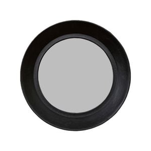 Ssh Collection Zandra 61cm Wide Round Wall Mirror - Black