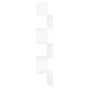 vidaXL Wall Corner Shelf White Engineered Wood Hanging Display Rack Organiser