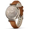 Garmin Lily 2 Classic Smartwatch - Cream Gold w Leather Band