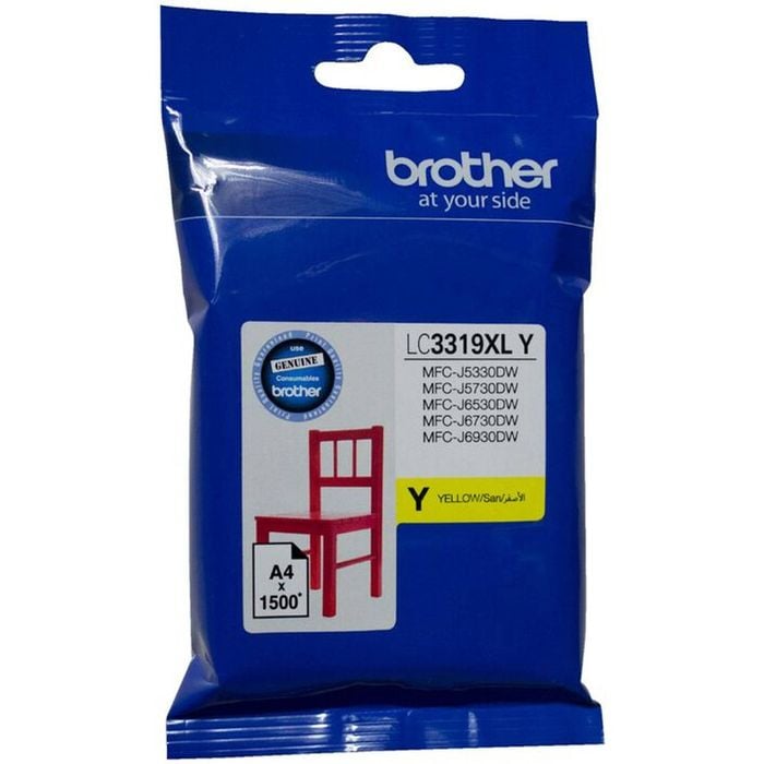 Brother LC3319XL Yellow Ink Cart (up to 1500 pages)
