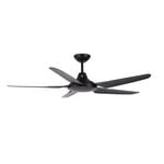Mercator 135cm Black 5 Blade Gladis Ceiling Fan
