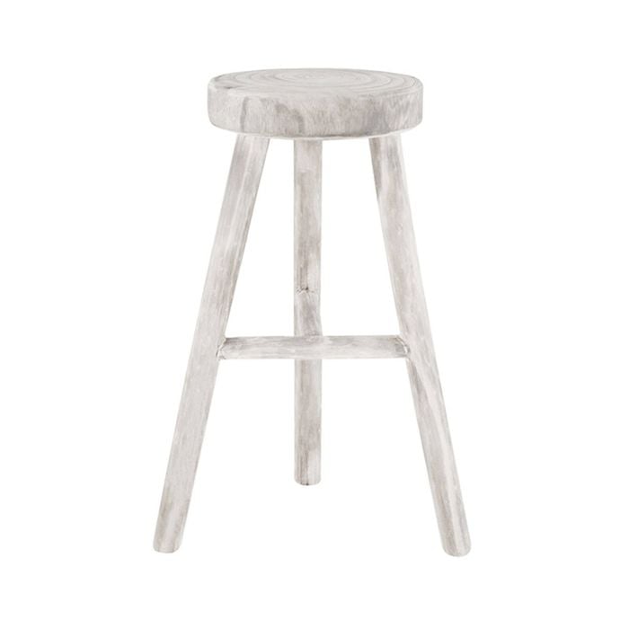Maine & Crawford Sena 60x26cm Stool Chair - White Wash