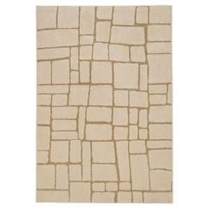 Loopsie-230cm X 160cm-gharda Textured Abstract Beige Washable Rug