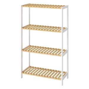 Levede Bamboo Storage Shelf 4-Tier Shelving Unit