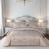 Bianca Bellagio Gold 6 Pcs Jacquard Geometric Comforter Set Queen/King