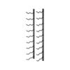Final Touch Wrought Iron Wall Mounted Wine Rack 18 Bottle Black