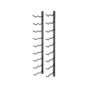 Final Touch Wrought Iron Wall Mounted Wine Rack 18 Bottle Black