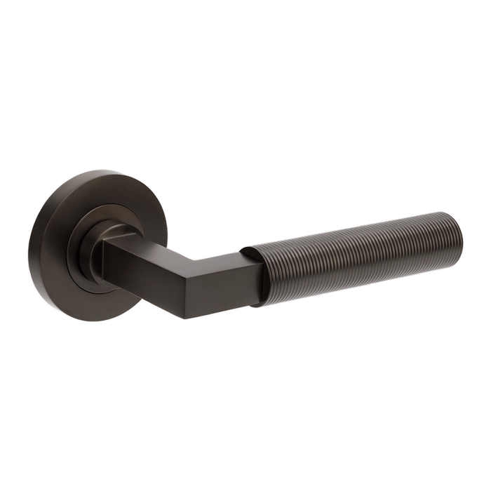 Zanda Graphite Nickel Zurich Fluted Privacy Set