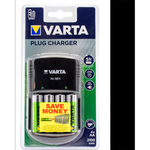 Varta Plug Charger 100-240V AA Battery - 4 Pack