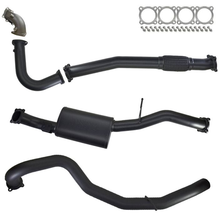 Ignite Exhausts Turbo Back For Nissan Gu Patrol 4.2l Turbo Diesel Wagon 3" Muffler 409 Stainless Steel