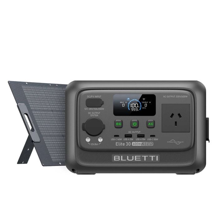 Bluetti Elite 30 V2 Power Station and 200W Solar Panel