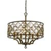 Telbix Mocha/Amber Mimosa Round 6 Light Pendant