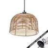 Snap Lighting Poppy Rattan Downlight to Pendant Light Conversion Kit Black
