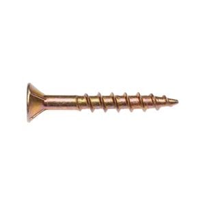 Zenith 8G x 30mm Countersunk Rib Head Chipboard Screws - 100 Pack
