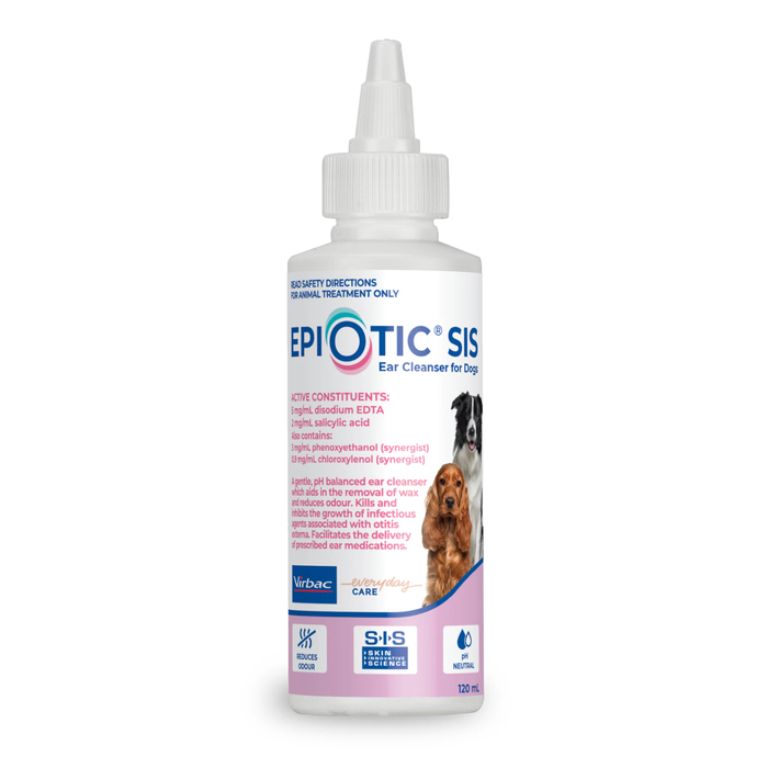 Virbac Epi Otic SIS Ear Cleanser For Dogs - 120ml