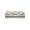 Byron 3 Seater Oatmeal Cream Feather Filled Fabric Sofa