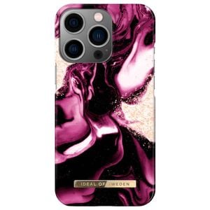 Ideal Of Sweden Fashion Case (suits Iphone 13 Pro) - Golden Ruby Marble