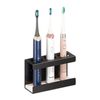 Catzon Wall Mount Electric Toothbrush Holder 3 Slots Diatomite Dish-black