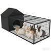 Advwin 166cm Rabbit Cage Hutch Enclosure Metal Chicken Coop