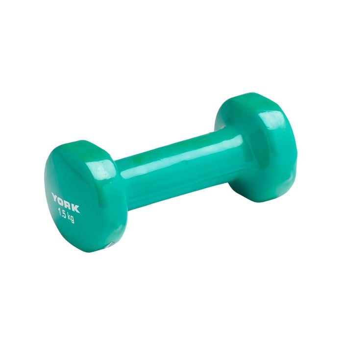 York 1.5KG PVC Dipped Dumbell Single