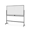 Costway Rolling Whiteboard 180x90cm Double-sided Eraser 6marker Black