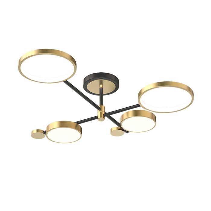 Eli & Co. Lighting Svela 4 Ring Nordic Semi-Flush Ceiling Light 3CCT