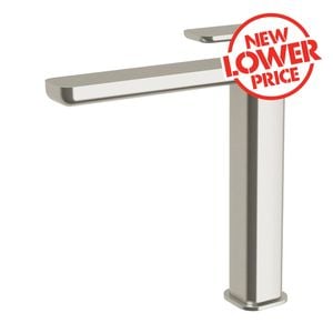 Mondella  Brushed Nickel Lead Free Overture Tall Basin Mixer