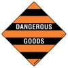 Pinnacle 270 x 270mm Poly Dangerous Goods Sign