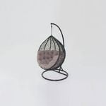 Kakadu Pod Chair - Black Frame with Mushroom Cushion L103 x W110 x H200
