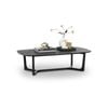 Span Oval 120cm Black Ash Wood Coffee Table