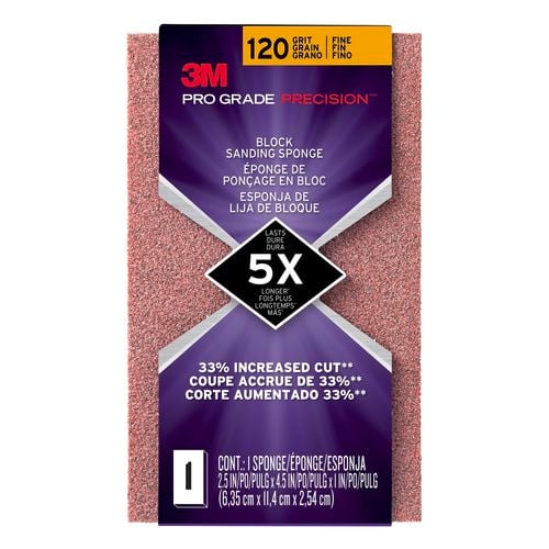 3M Xtra Course Sanding Sponge - 120 Grit - Bunnings New Zealand