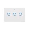 DETA White Grid Connect Smart Triple Gang Touch Light Switch