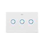 DETA White Grid Connect Smart Triple Gang Touch Light Switch