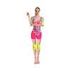 More Than Party Adult 80s Workout Costume Colourful Retro Design M/L