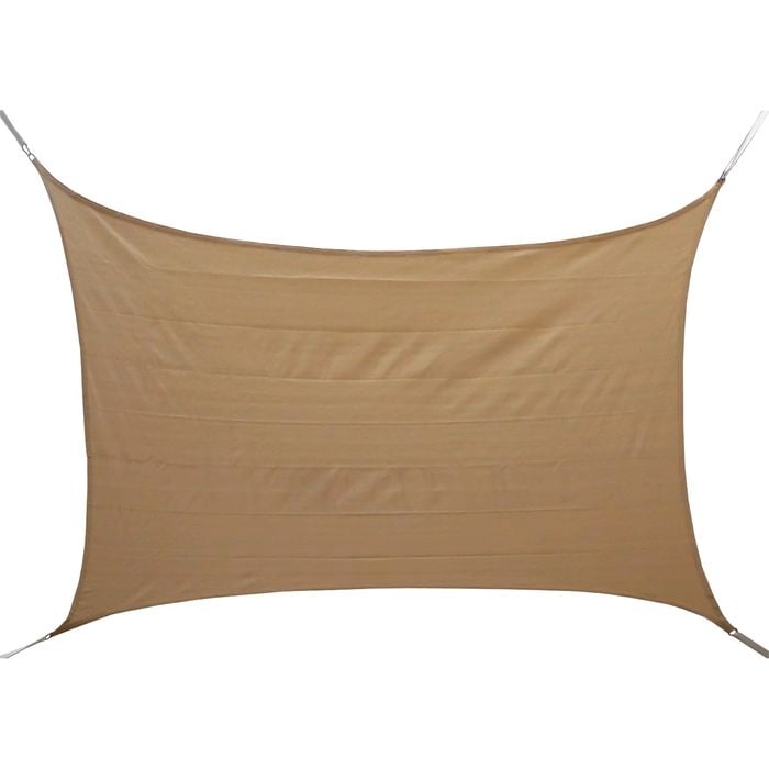 Marquee 3 x 5m Beige Rectangular Shade Sail - Beige