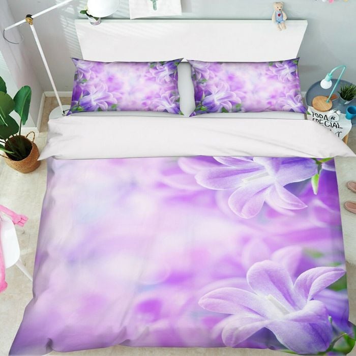 3D Fantasy Flower 296 Bed Pillowcases Quilt King Single Size