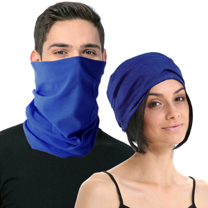 Seamless Tube Bandana Head Scarf Face Cover Mask Gaiter Ski Snow in Royal Blue - Royal Blue | One Size | Face Mask