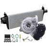 Upgrade Billet Turbo Charger With 50mm Intercooler And Genuine Oil Feed Pipe For Toyota Fortuner 1GD-FTV 2.8L 2015-2020