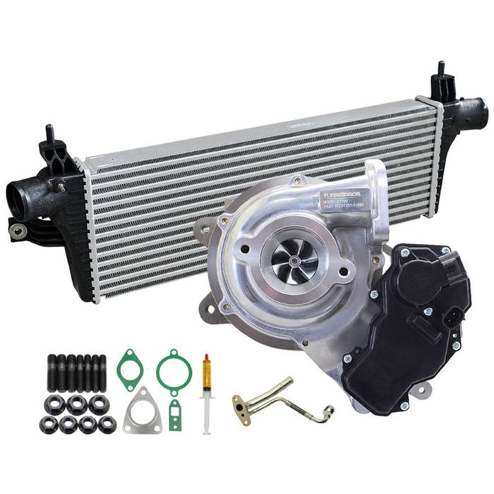 Upgrade Billet Turbo Charger With 50mm Intercooler And Genuine Oil Feed Pipe For Toyota Fortuner 1GD-FTV 2.8L 2015-2020