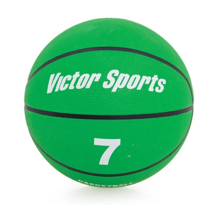 Victor Sports Heavy Duty Durable Rubber Basketball Green Size 7